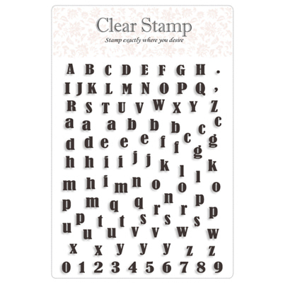 Alphabet-6 (3116) : 클리어 스탬프