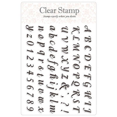 Alphabet-5 (3103) : 클리어 스탬프